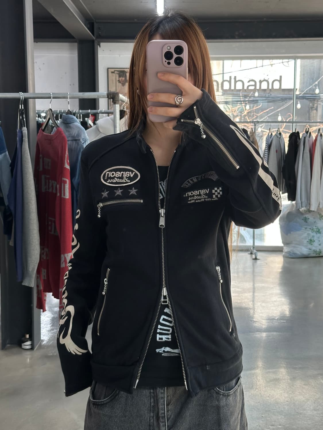 벤슨 넥버클 스타 스웻투웨이 라이더자켓 상품이미지1