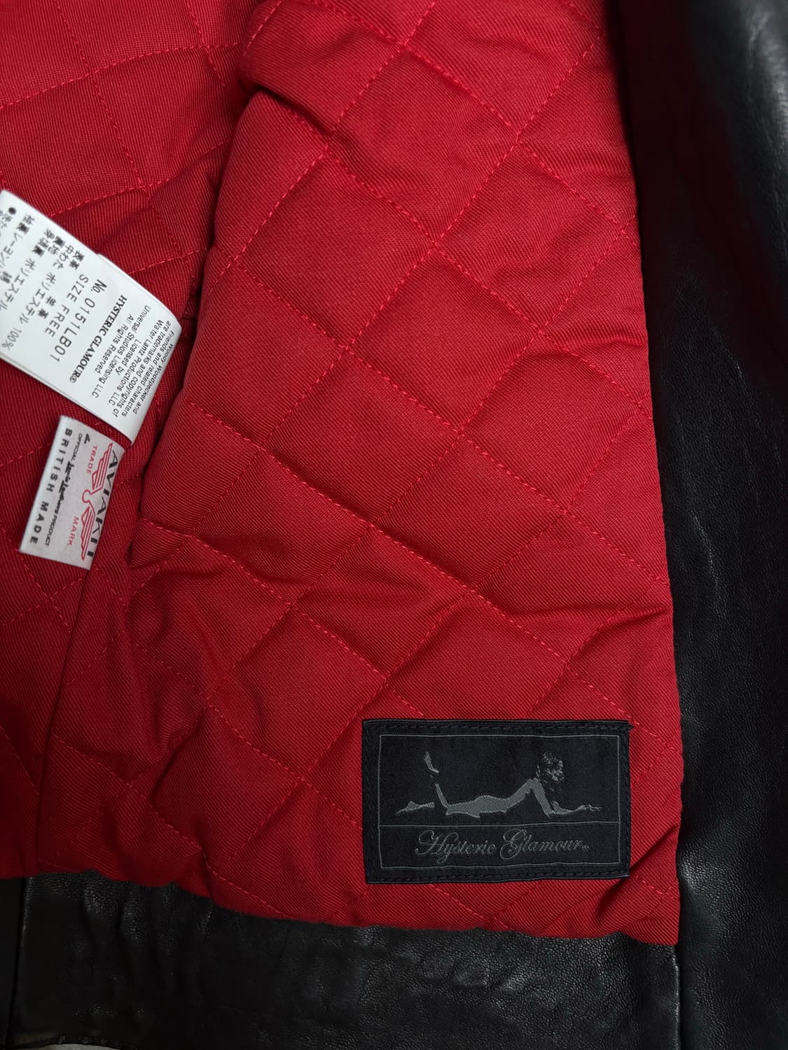 여성)루이스 레더 x 히스테릭글래머 라이더 자켓 15SS 0151LB01 상품이미지9