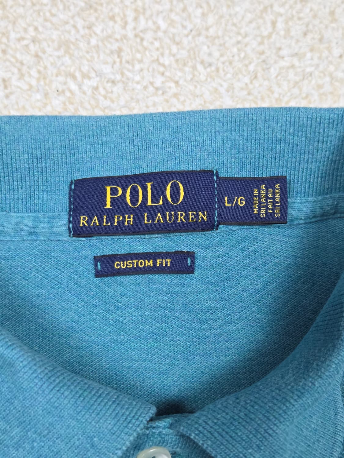 [폴로 랄프로렌] 커스텀 핏 코튼 메쉬 카라 반팔 티셔츠 | S00072 상품이미지3