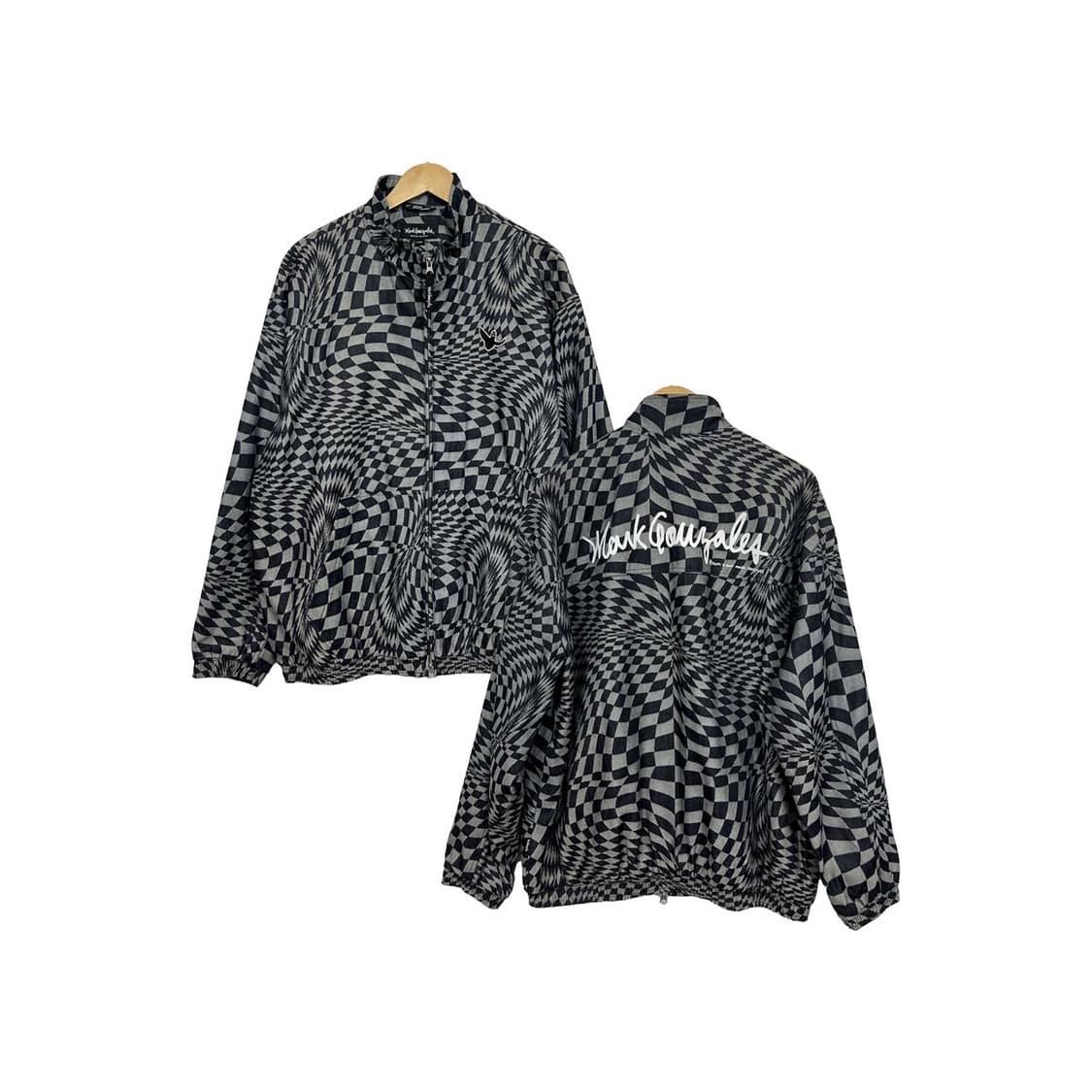 마크곤잘레스 체크 패턴 백로고 프린팅 자켓 상품이미지1