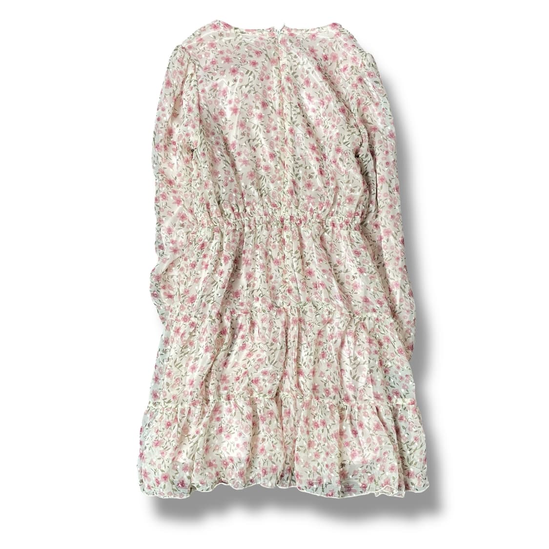 페리미츠 키즈 꽃무늬 폴리 롱 원피스 150 상품이미지2