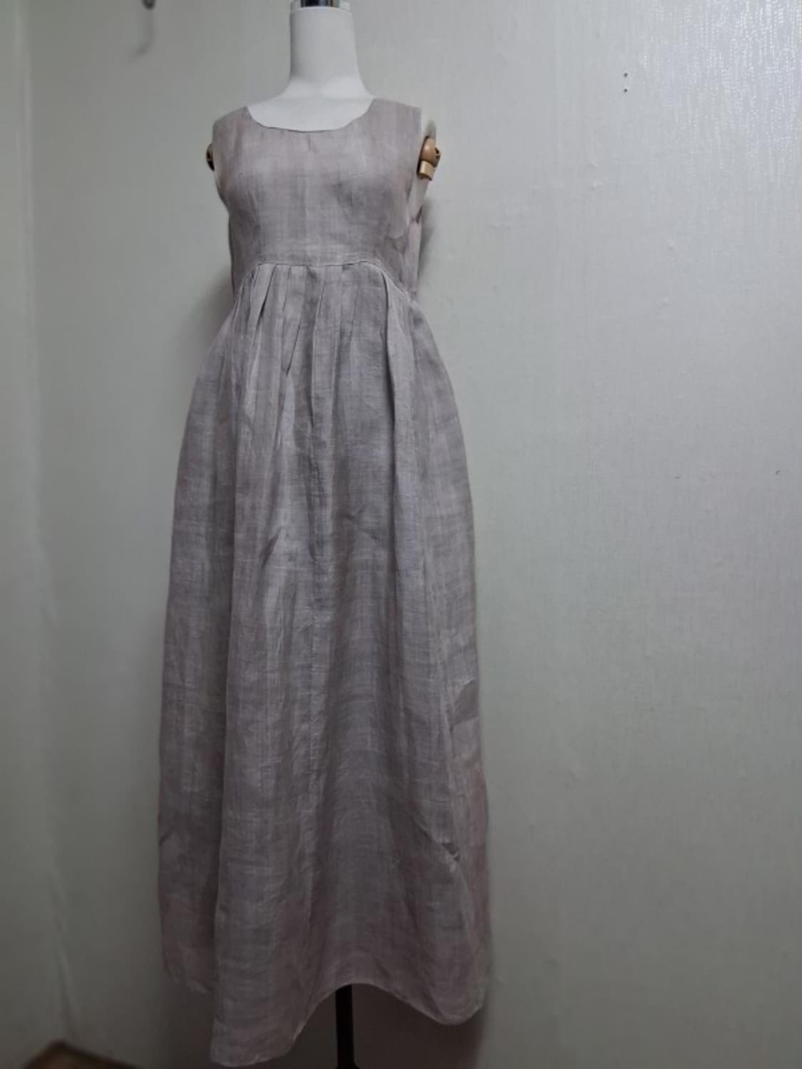 국내산 한산 모시 롱원피스 모시 나이롱원피스 44반 슬림55  국내산 상품이미지1