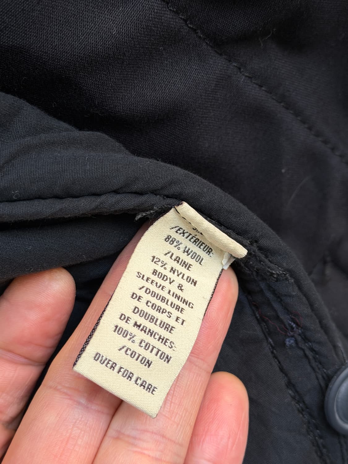 Abercrombie & Fitch 다크그레이 밀리터리 울 자켓 S 상품이미지5