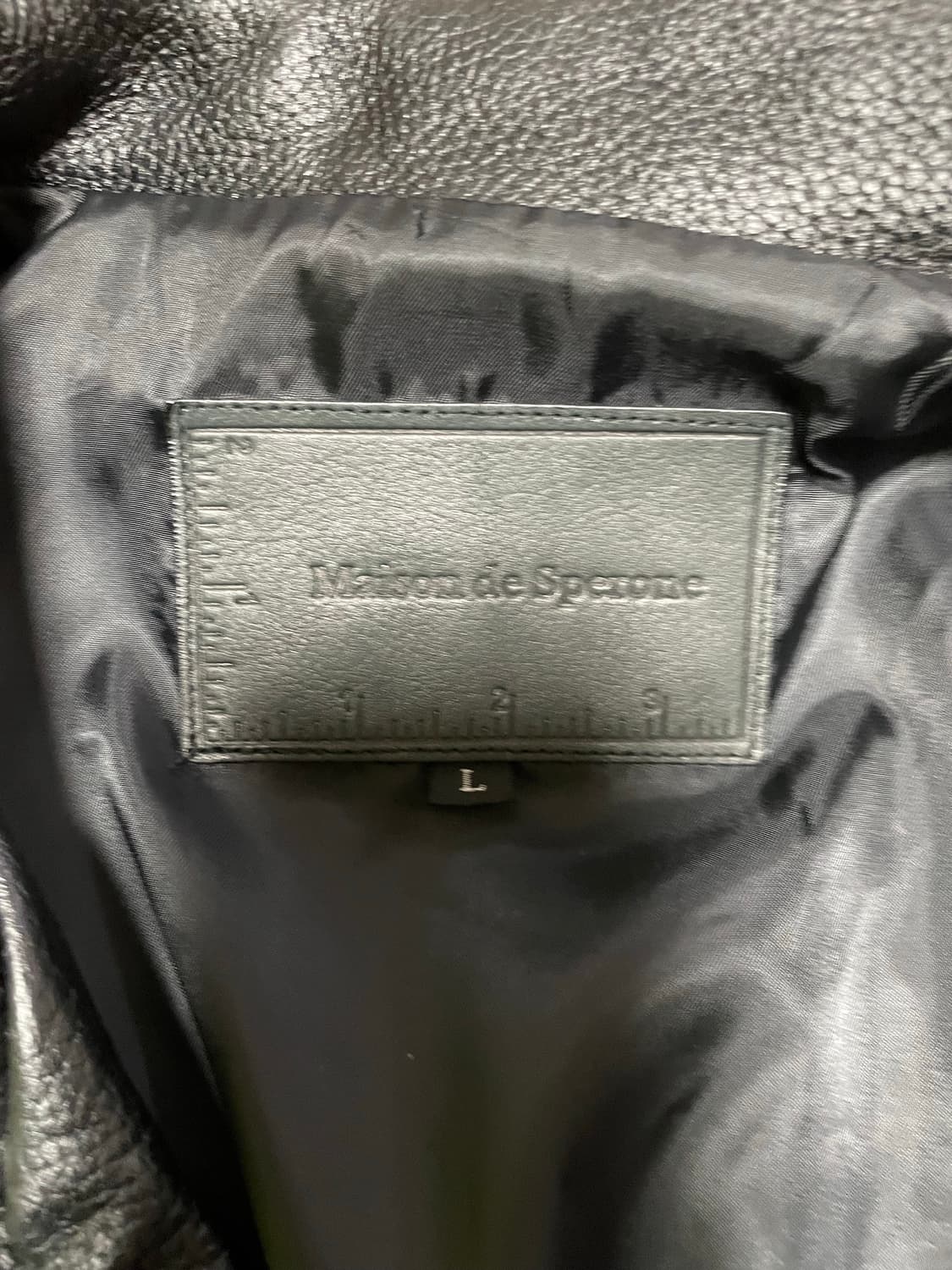  메종 드 스페로네 소가죽 라이더 자켓 L / Cowhide 100% / 상품이미지3