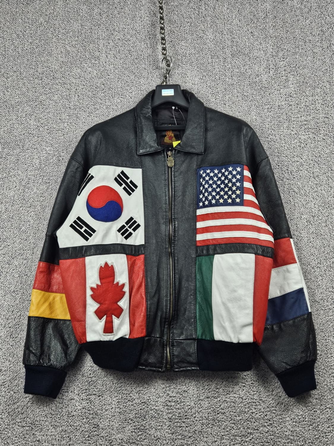 PHASE 컨트리 내셔널 플래그 가죽 자켓 ( M ) / 10256 상품이미지1