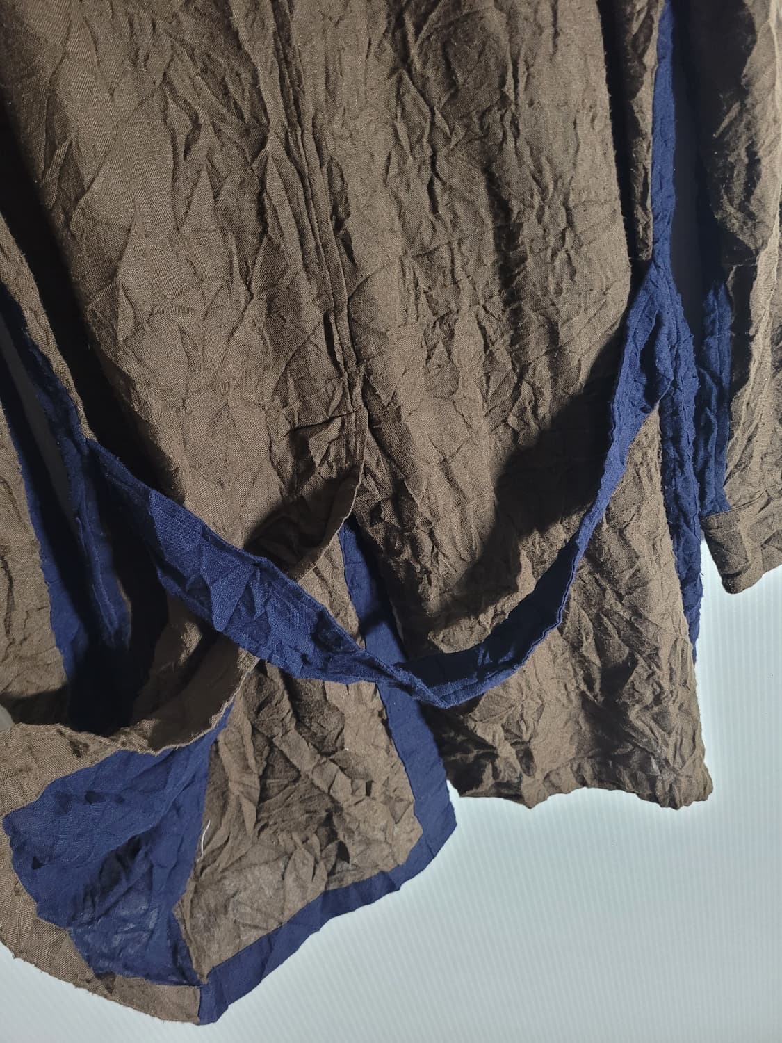 카즈유키 쿠마가이 주름가공 도킹 셔츠 자켓 상품이미지7