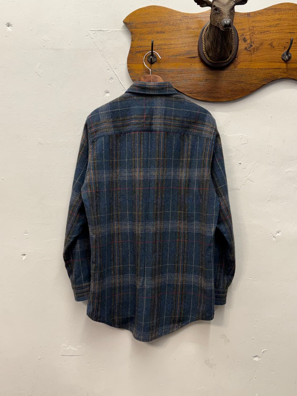 90s McGREGOR Wool Blend Plaid Shirt 상품이미지5