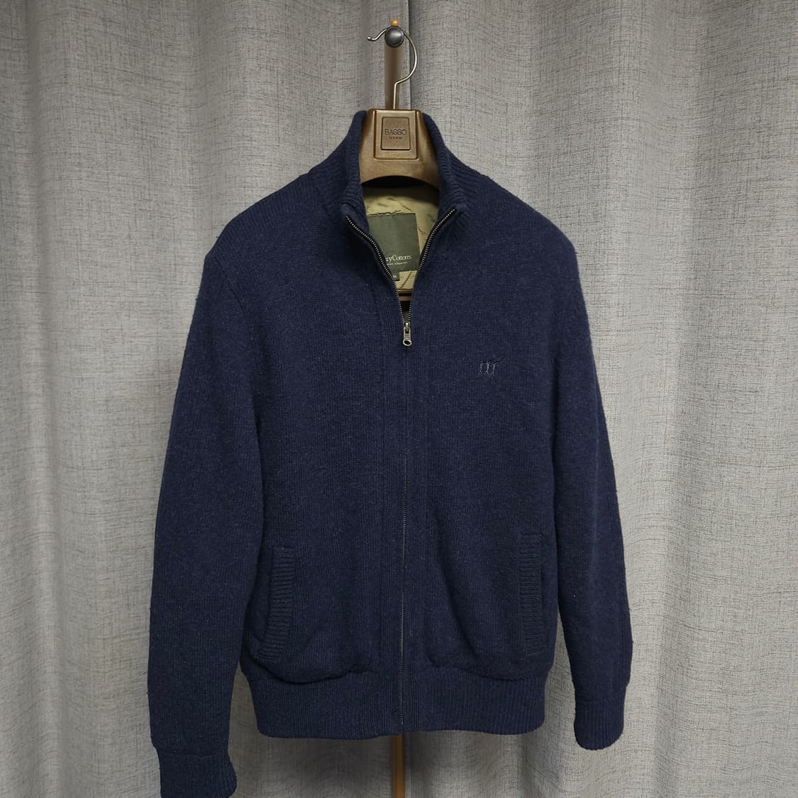 95 ) 헨리코튼 남성 방풍니트 네이비 상품이미지1