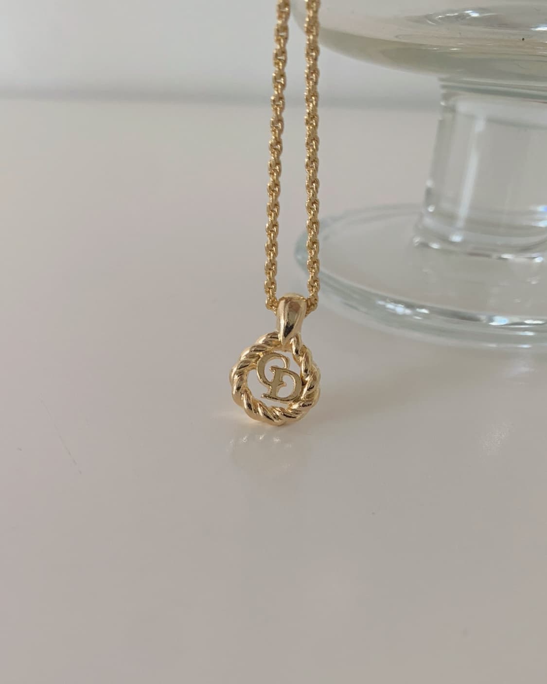 [ 디올 ] 빈티지 디올 로고 목걸이 상품이미지6