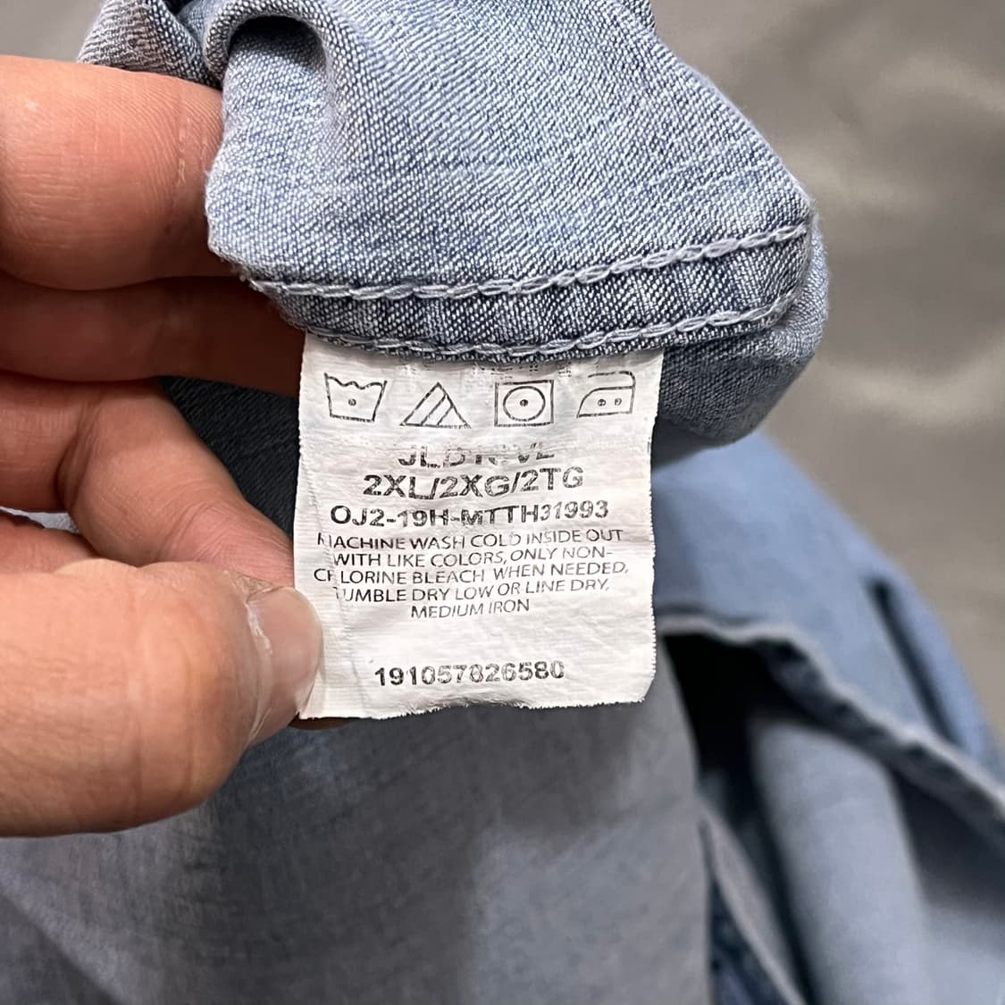  랭글러 웨스턴 데님 셔츠 y14673 상품이미지9