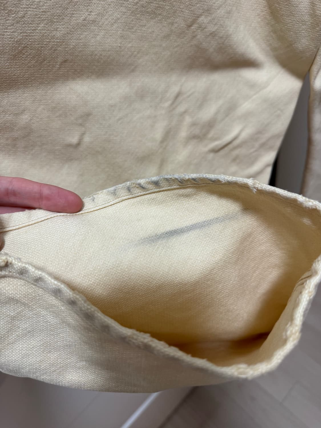 아프레쎄 Apresse 25aw 빈티지 실크 헴프 더블니 베이지 1 상품이미지5