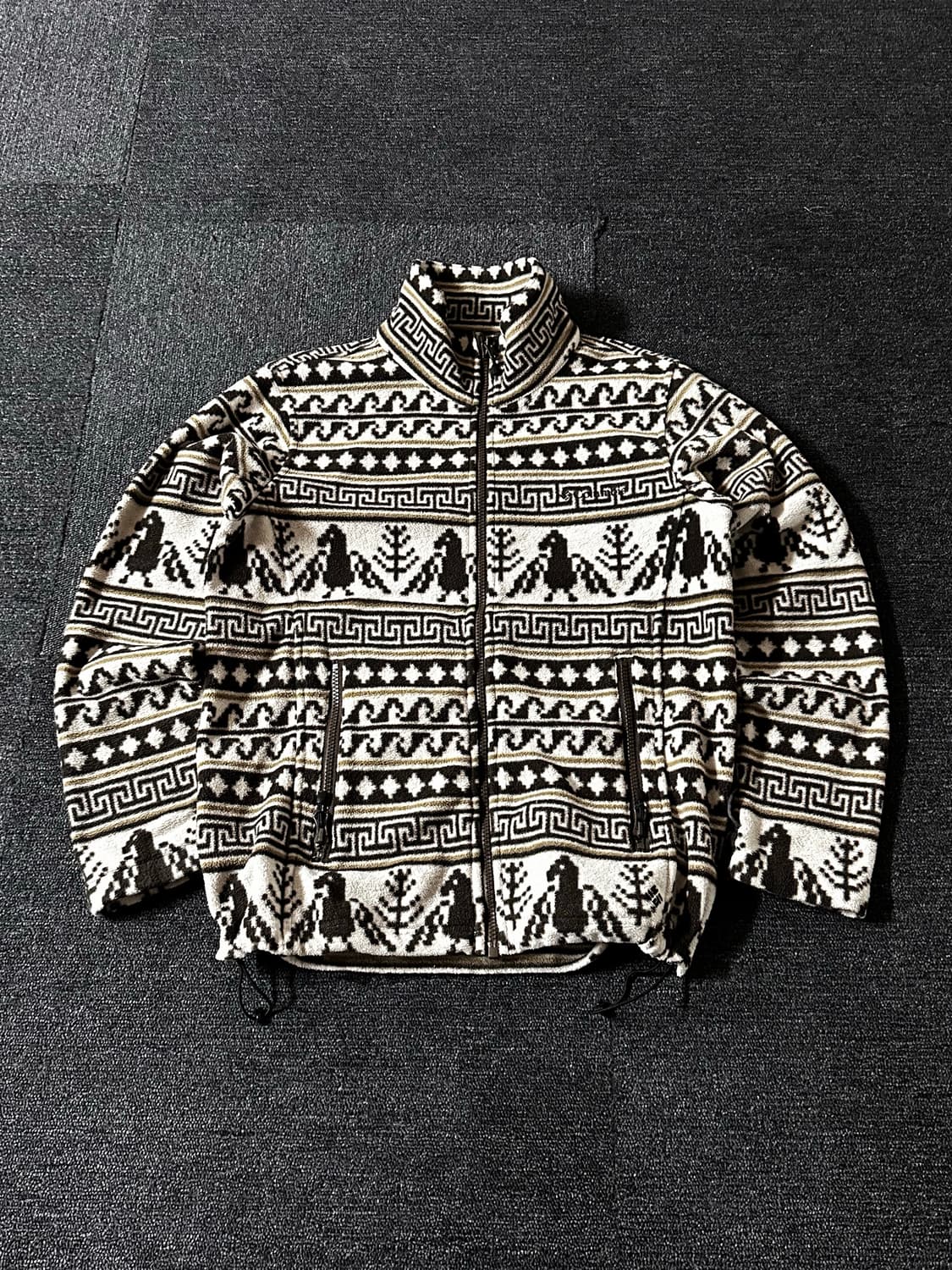 Columbia 에스닉 패턴 플리스 자켓 브라운 상품이미지1