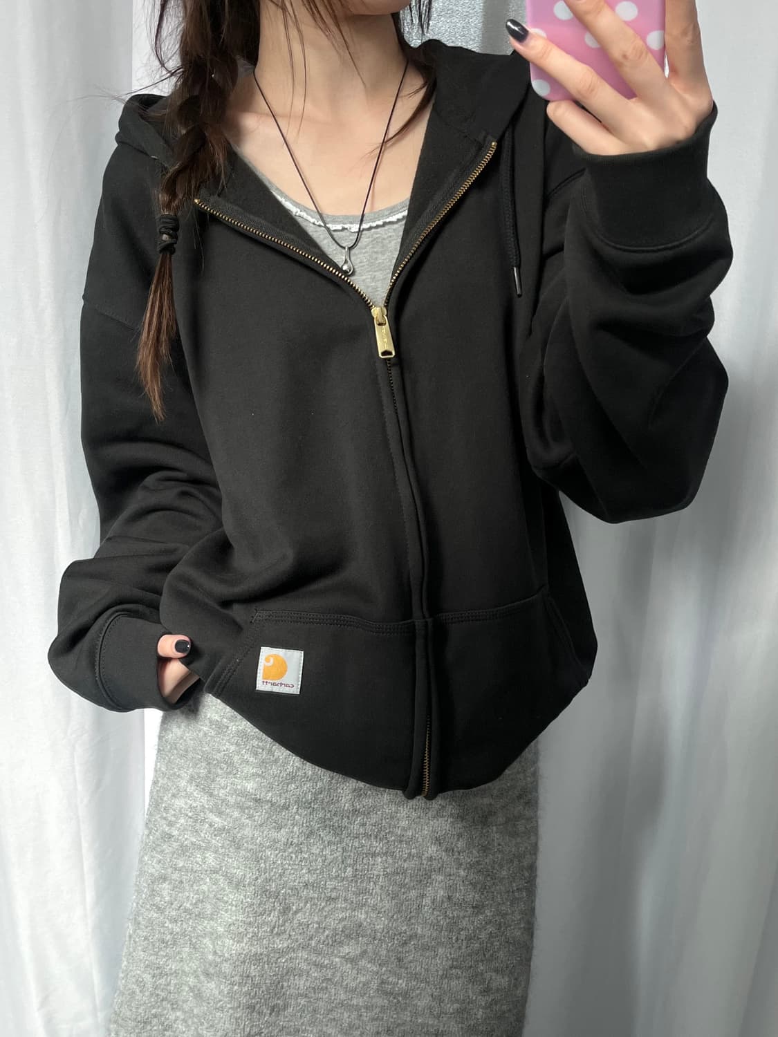 Carhartt 칼하트 블랙컬러 후드집업 상품이미지9