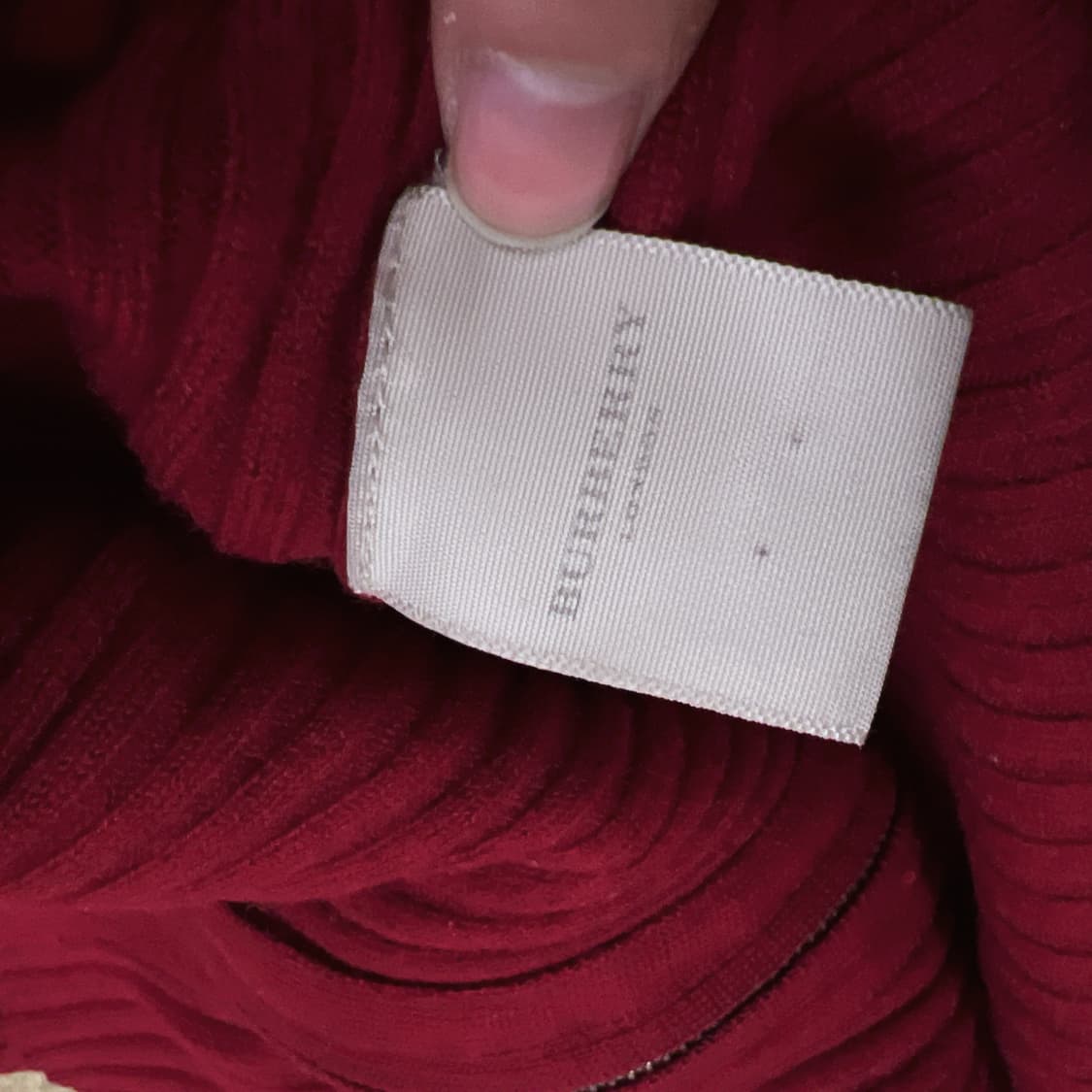 버버리 와인 니트 집업  상품이미지6