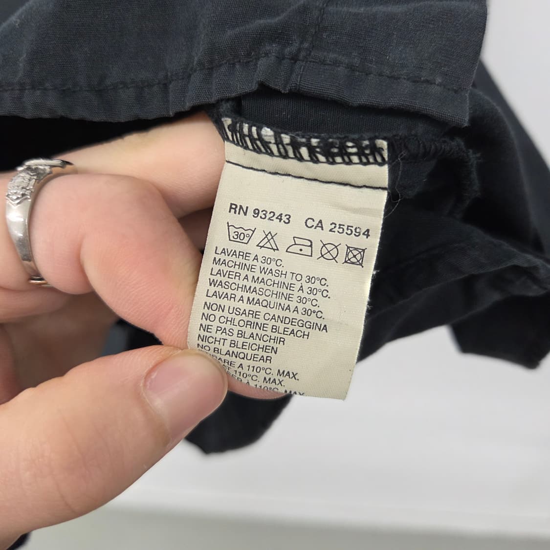 디젤 빈티지 블랙 긴팔 셔츠 남m 상품이미지5