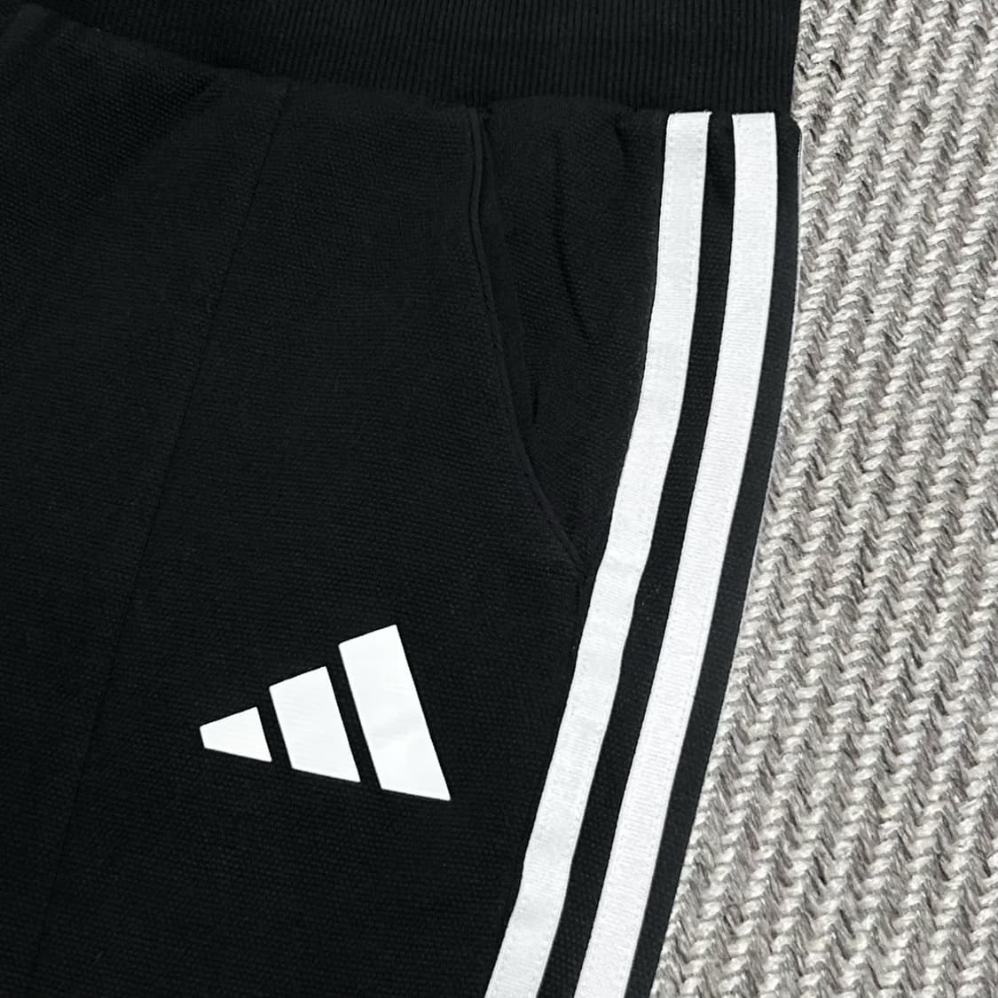 [S] adidas 아디다스 우먼즈 검/흰 코튼 트랙 팬츠 상품이미지3