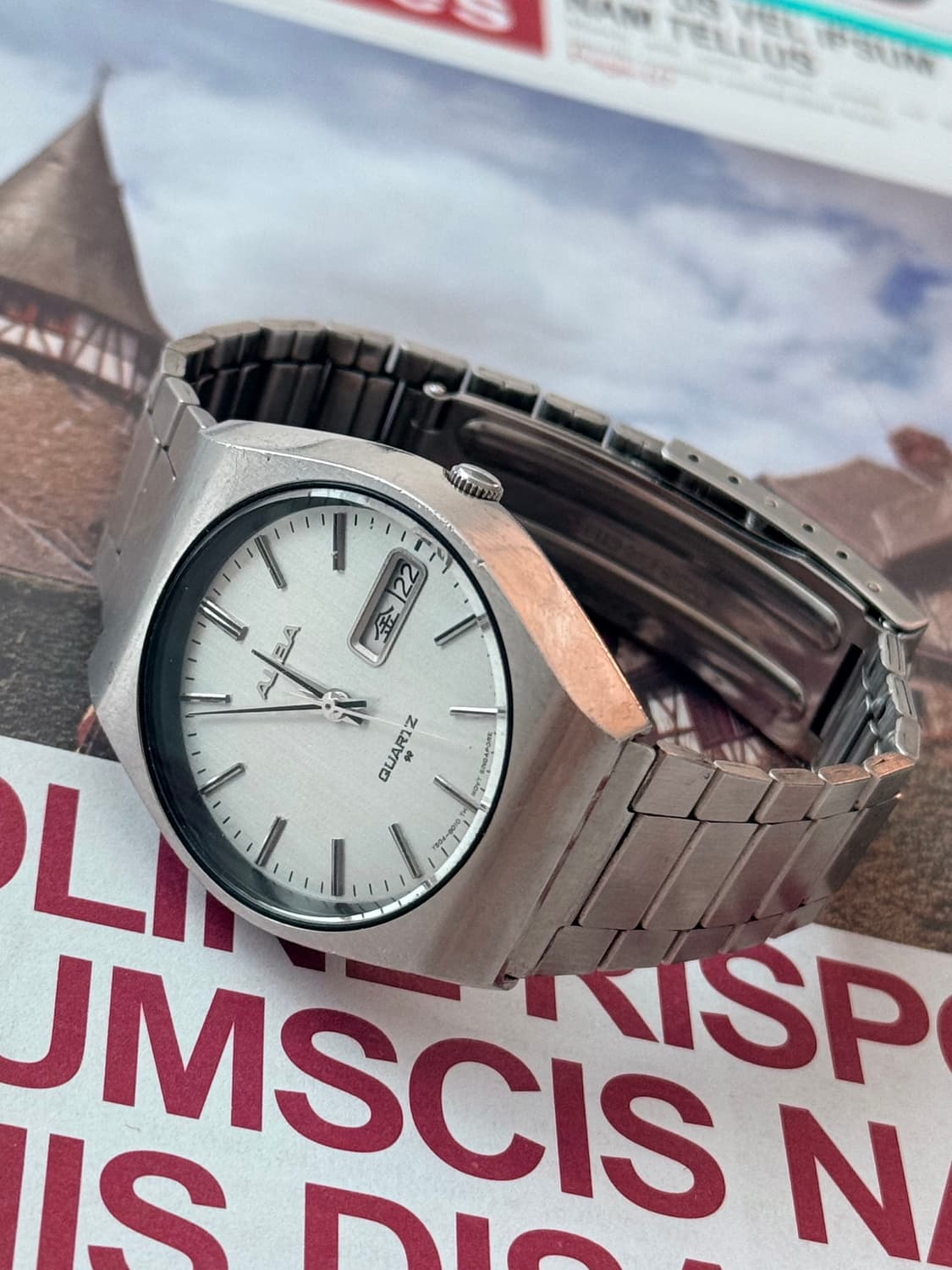 Seiko 세이코 ALBA Quartz Day-Date 상품이미지4