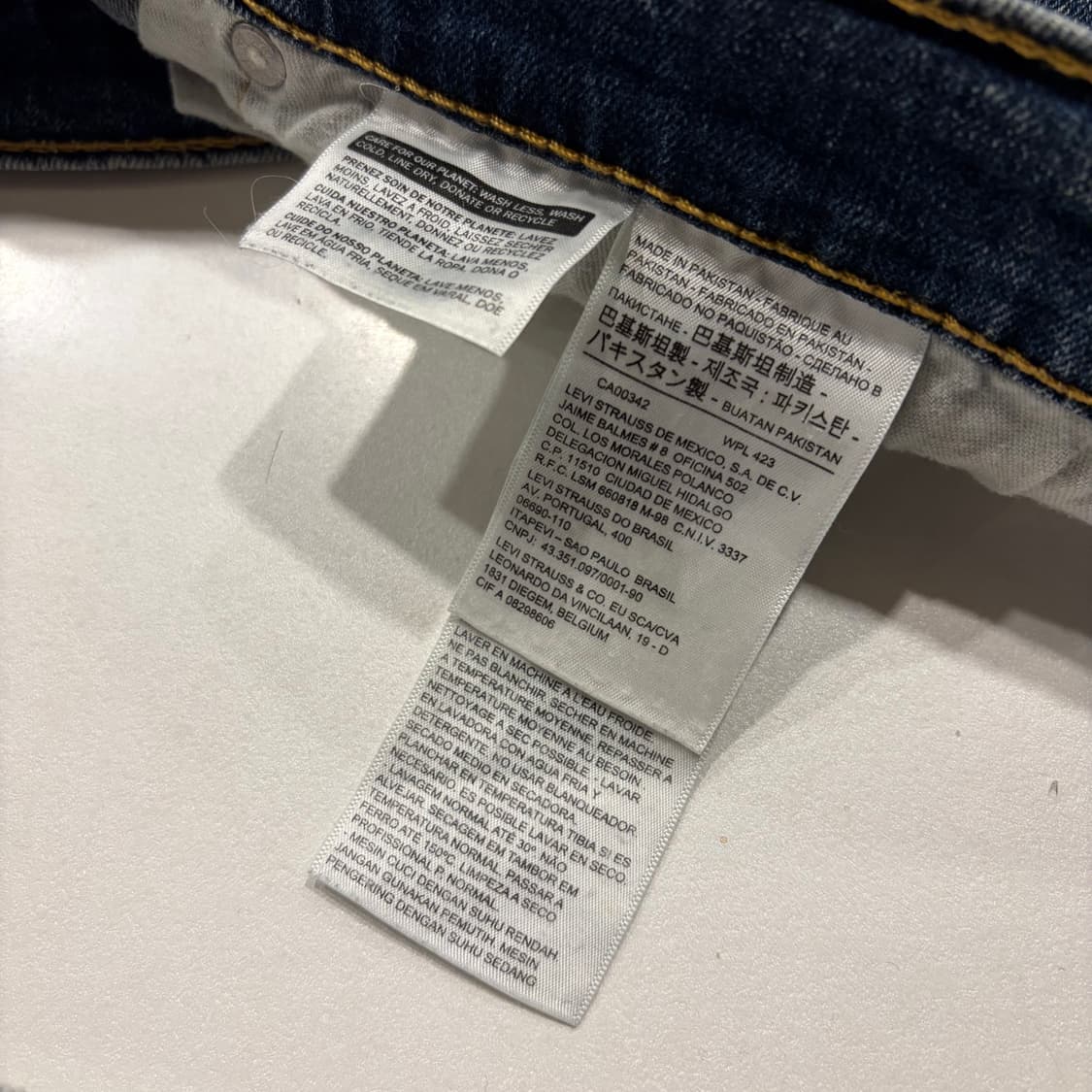 [34x32] 리바이스 511 슬림 패치 데님 청바지 팬츠 D572 상품이미지8