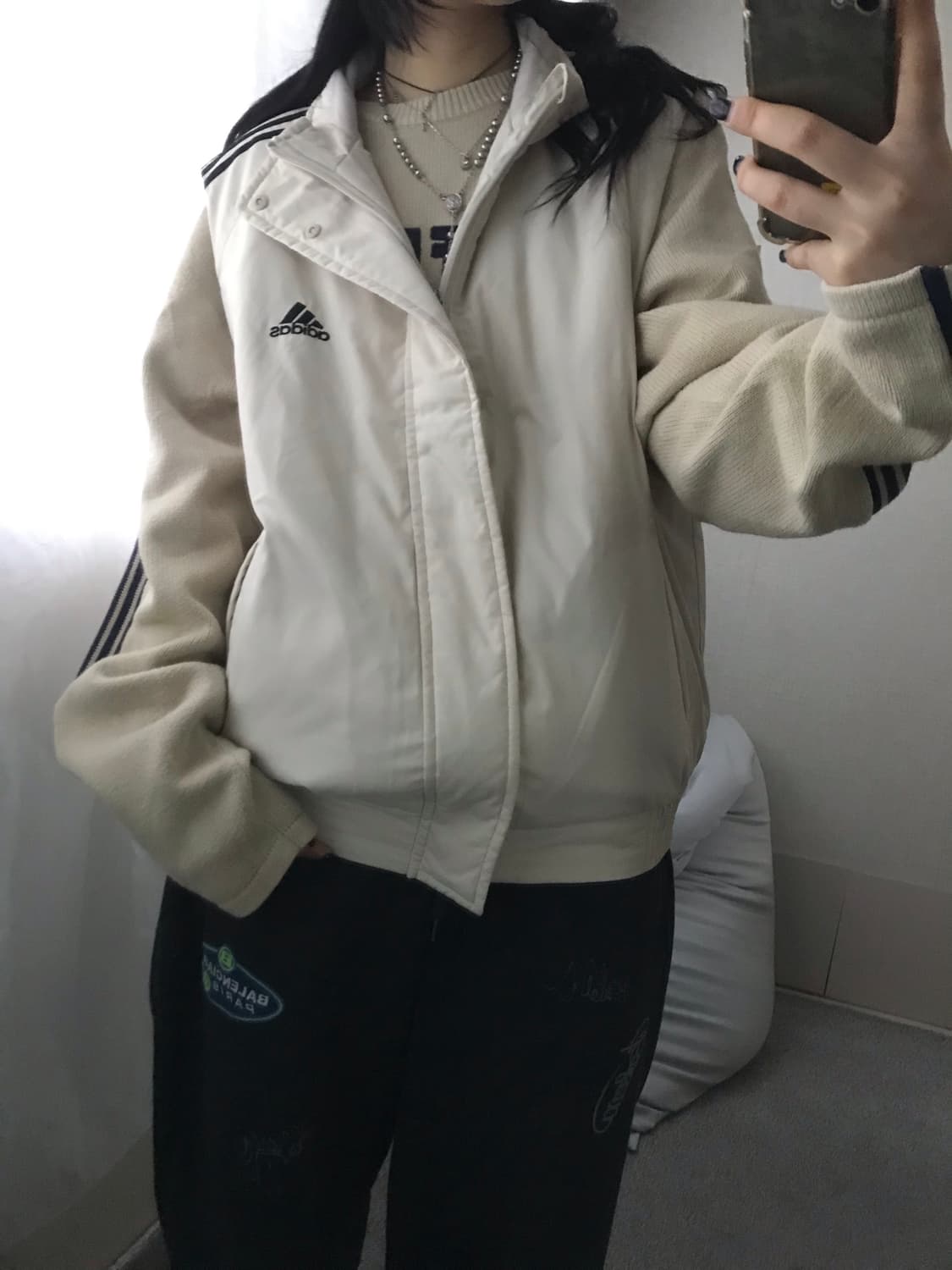 아디다스 00s 아이보리 조끼패딩 상품이미지7