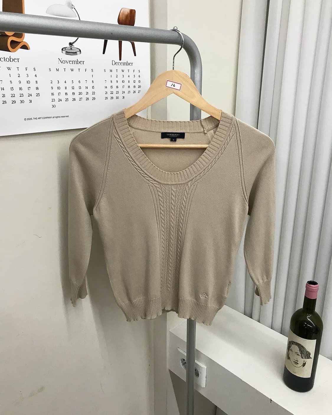 버버리 로고 7부 니트 상품이미지1