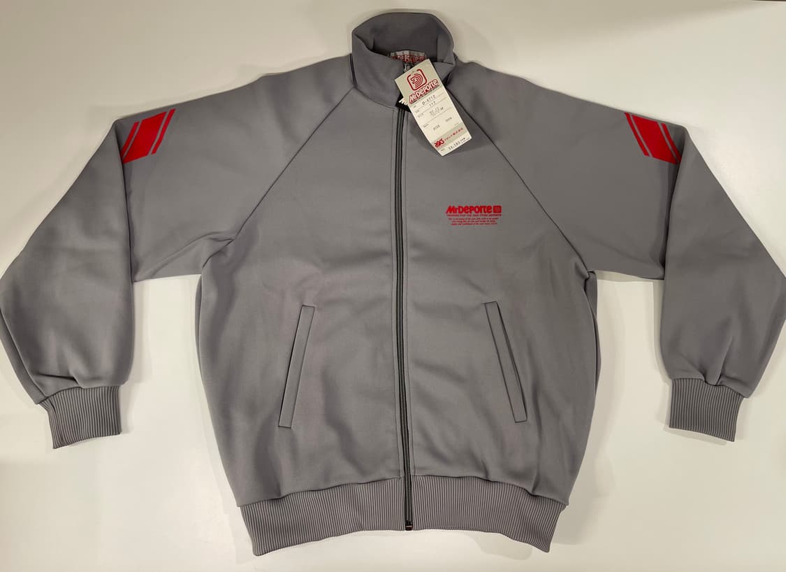 아식스 미스터 데포르테 90s 올드 트랙탑 져지 자켓 1990 그레이 상품이미지1
