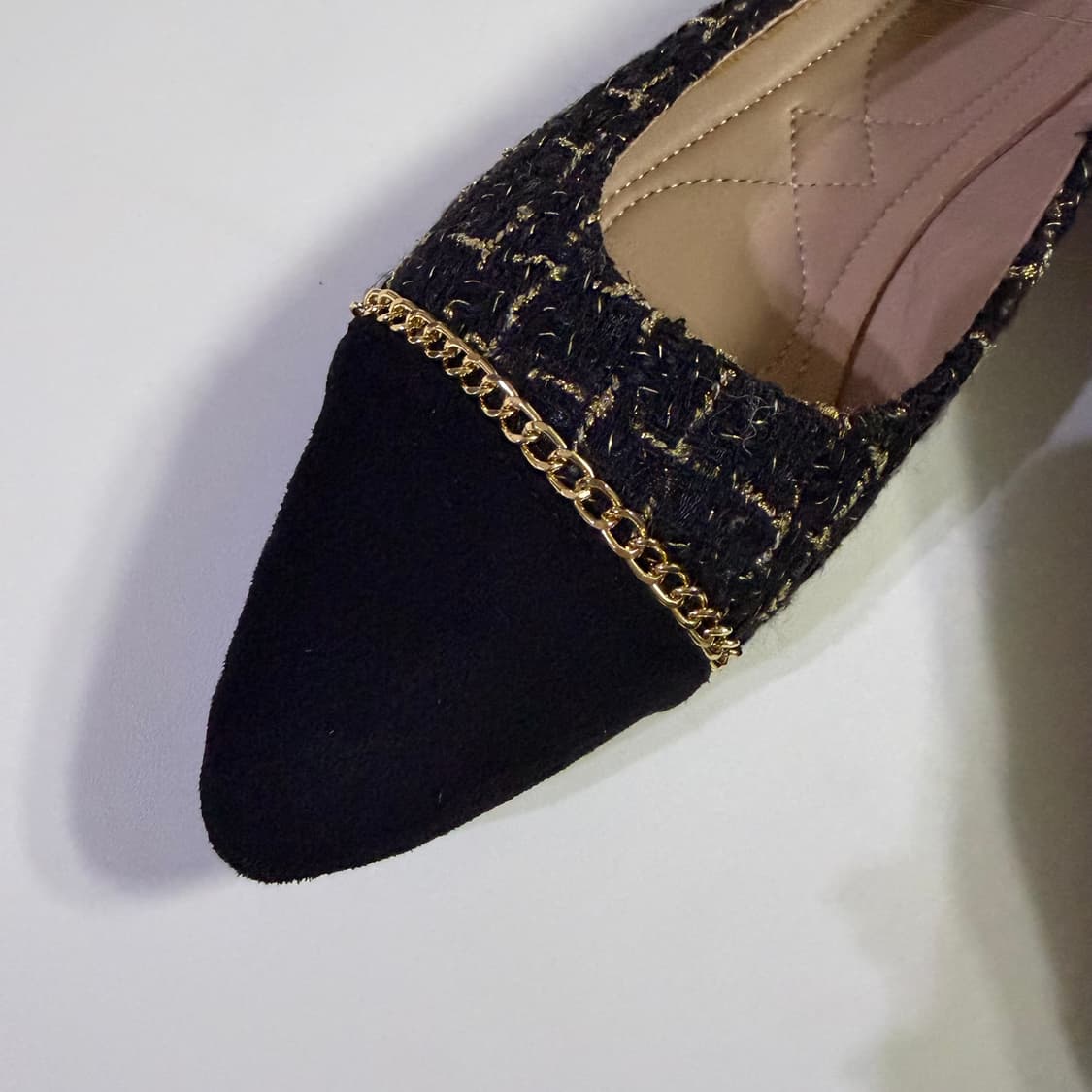 새상품 여자 트위드 플랫슈즈 상품이미지2