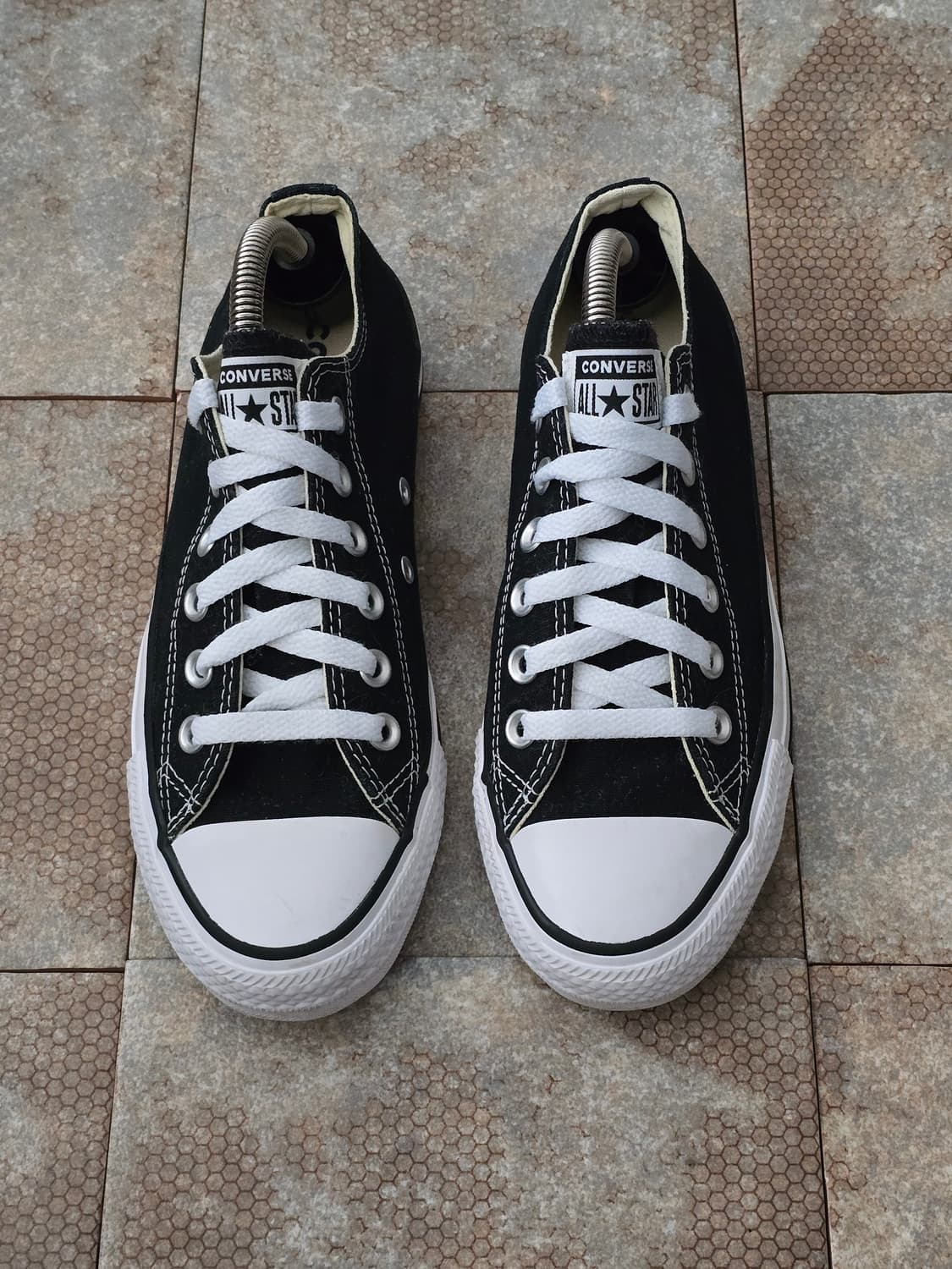 (245)컨버스 척테일러 올스타 로우 검흰  상품이미지2