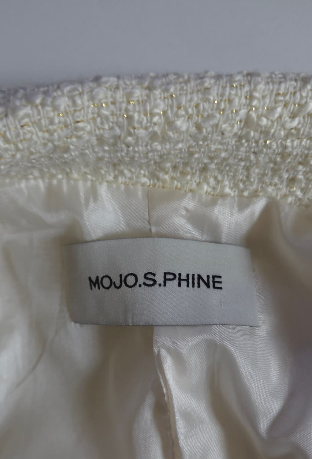 모조에스핀 2021 크롭 글리터 트위드 자켓 66 사이즈 상품이미지9