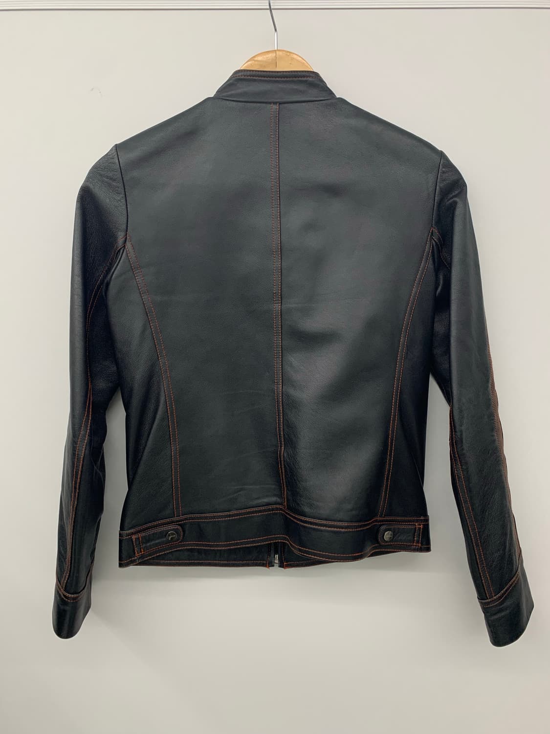 재패니즈 오렌지 스티치 램스킨 레더자켓 상품이미지4