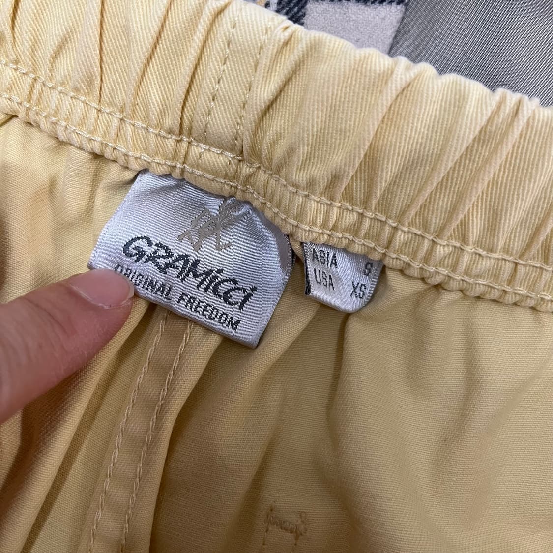 그라미치 면 팬츠 옐로우 상품이미지2