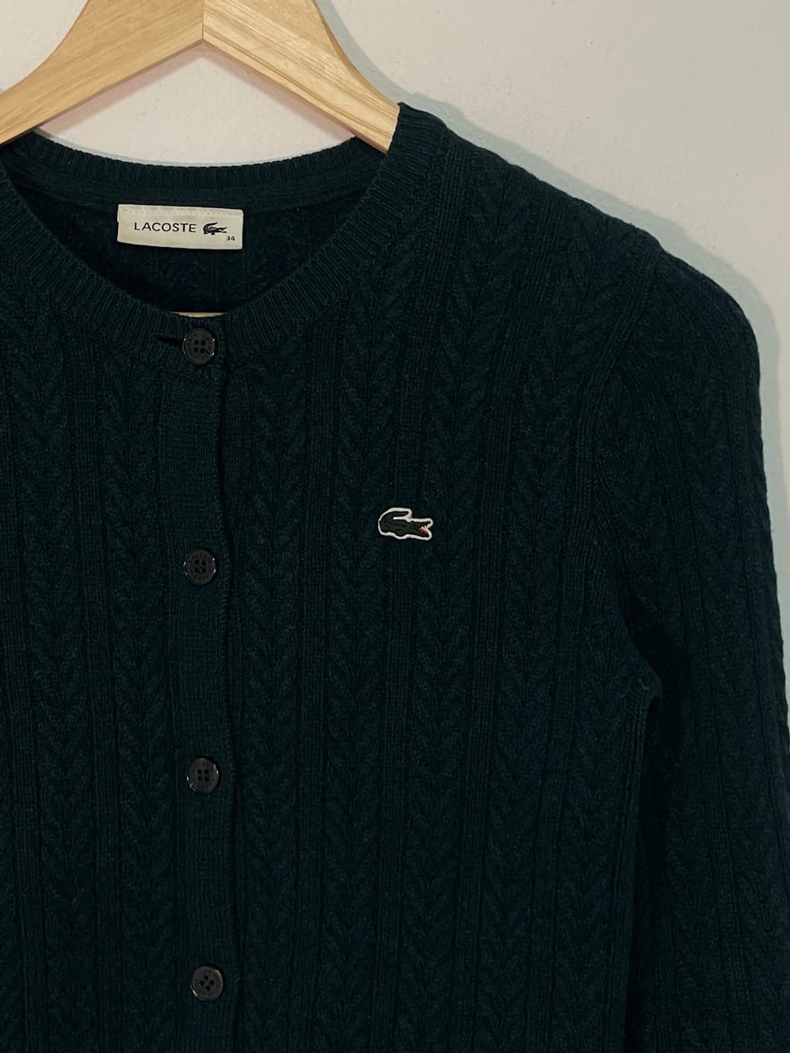 라코스테 꽈배기 와펜 가디건 상품이미지5