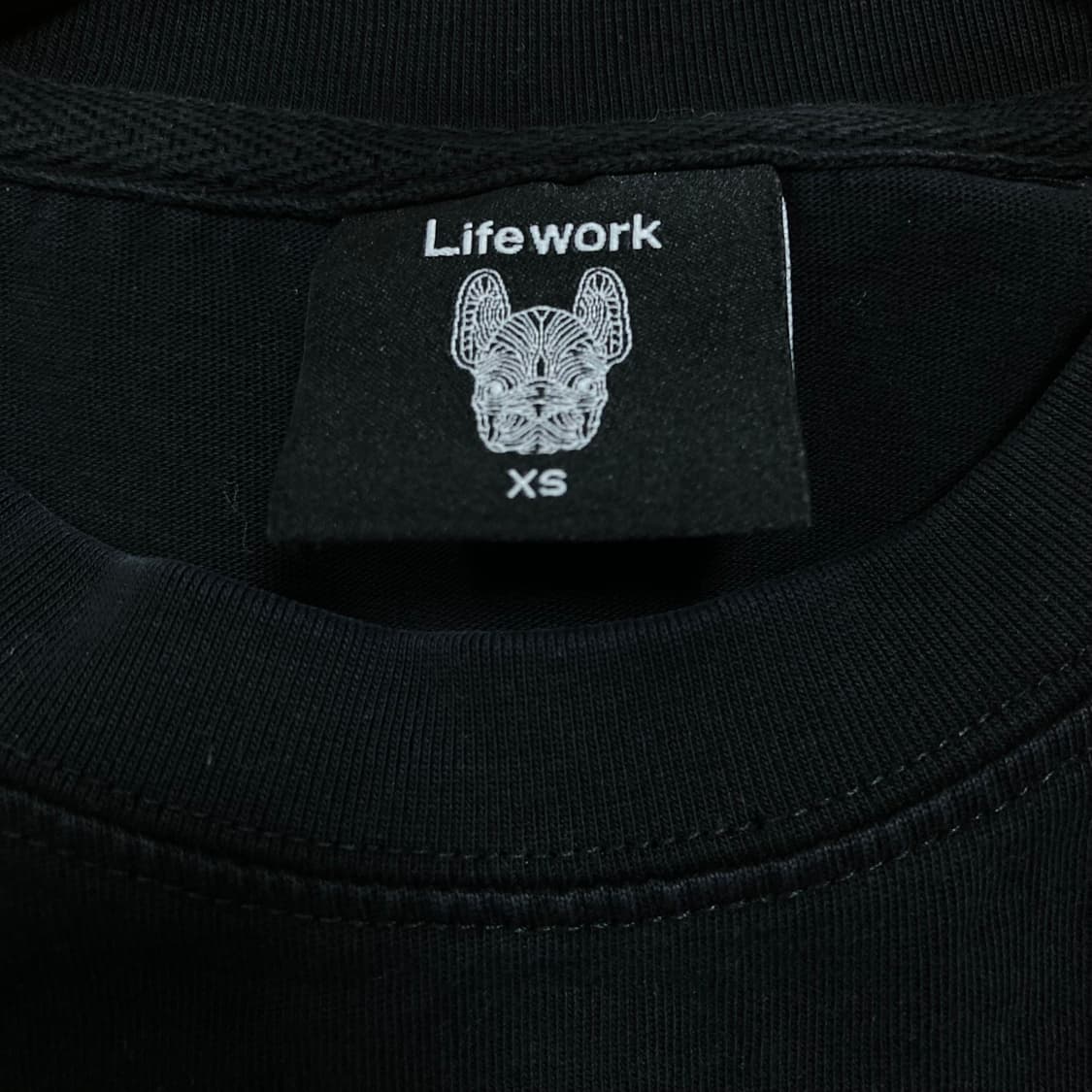 라이프워크 라독 빅로고 블랙 반팔티 상품이미지3