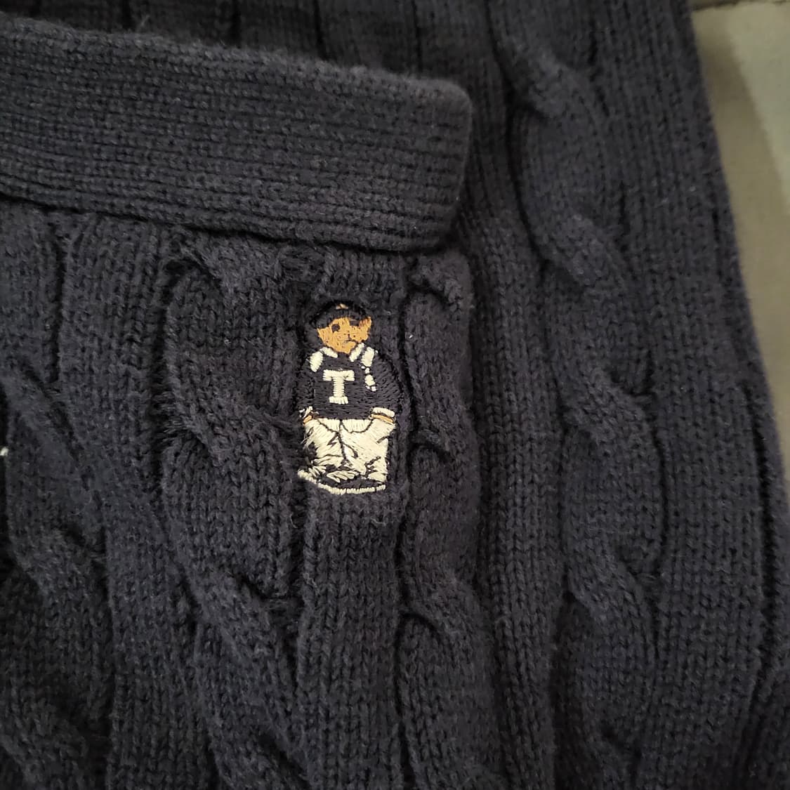 Teenie Weenie 티니위니 네이비 꽈배기 가디건 상품이미지4