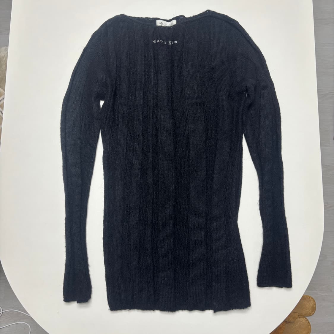 마뗑킴 BOAT NECK LONG KNIT PULLOVER 상품이미지2