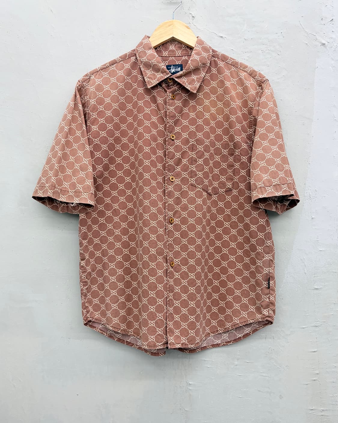 스투시 80s USA SS링크 패턴 셔츠 상품이미지1