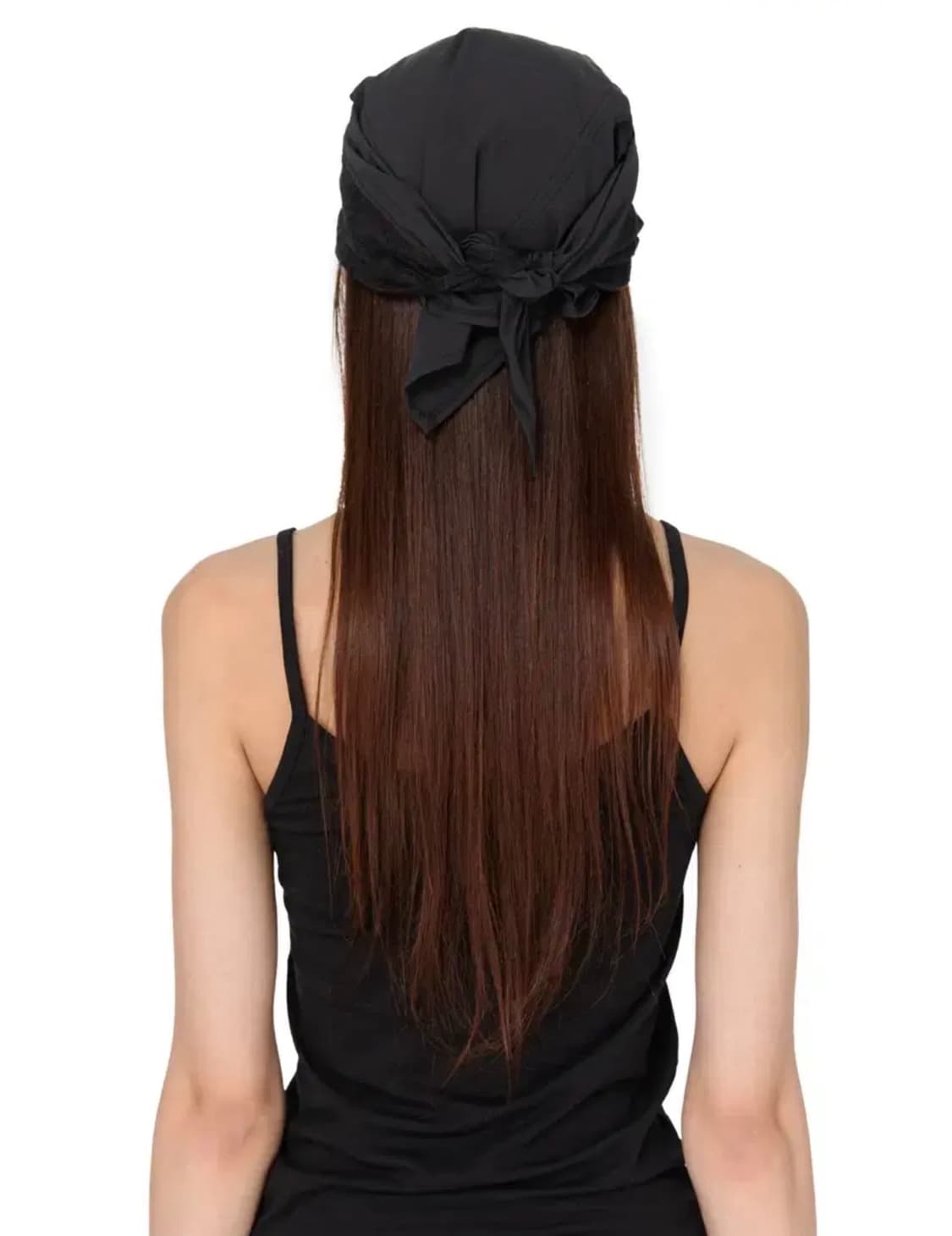 썬번프로젝트 펀칭 스카프 캡 블랙 상품이미지3