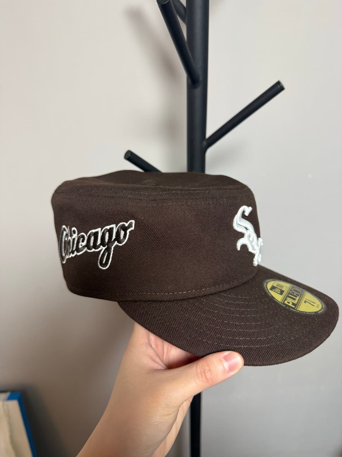 MLB 시카고 화이트삭스 필박스 피티드캡 번트 우드 상품이미지2