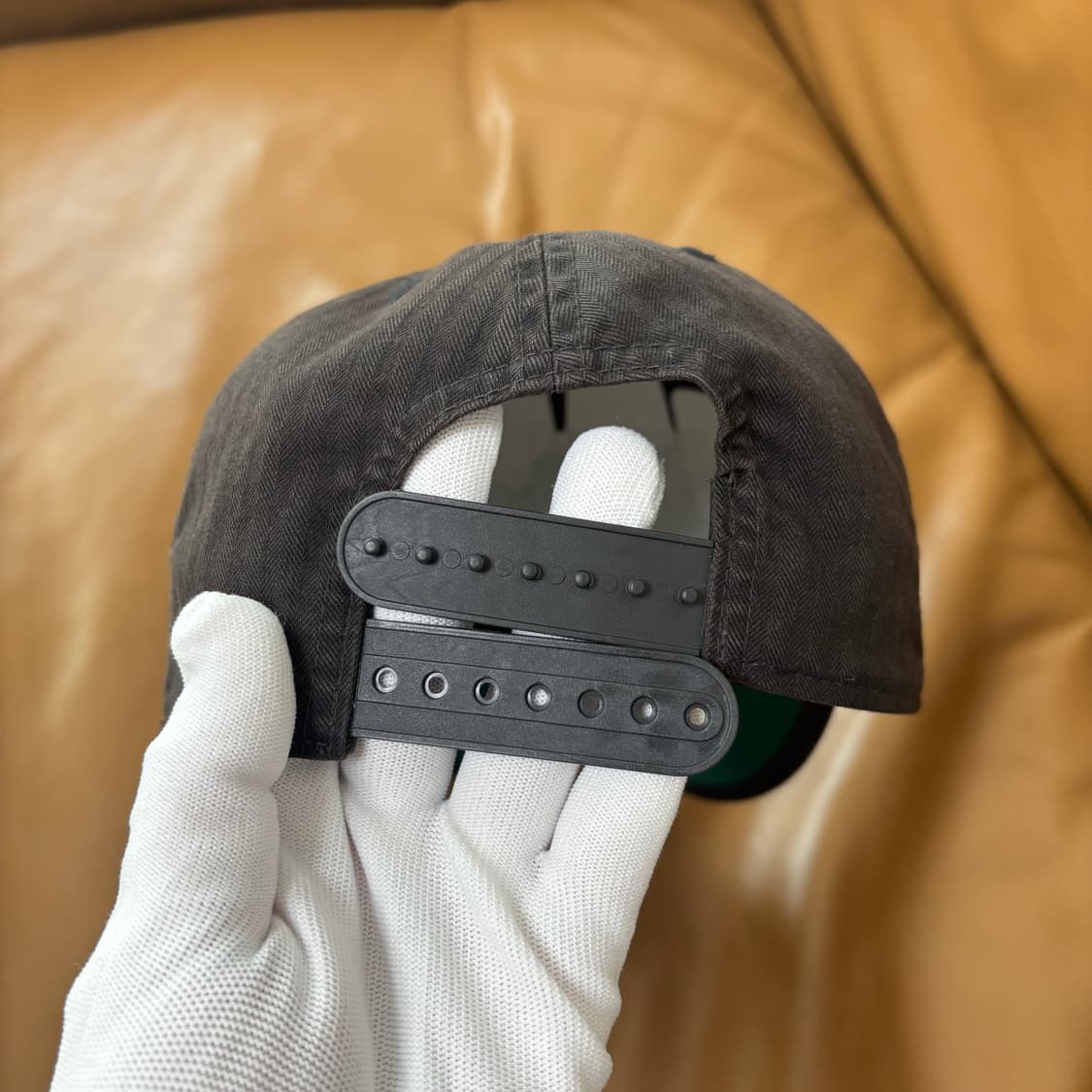 RRL 더블알엘 랄프로렌 폴로 윙로고 6패널 볼캡 모자 워시드 블랙 상품이미지7