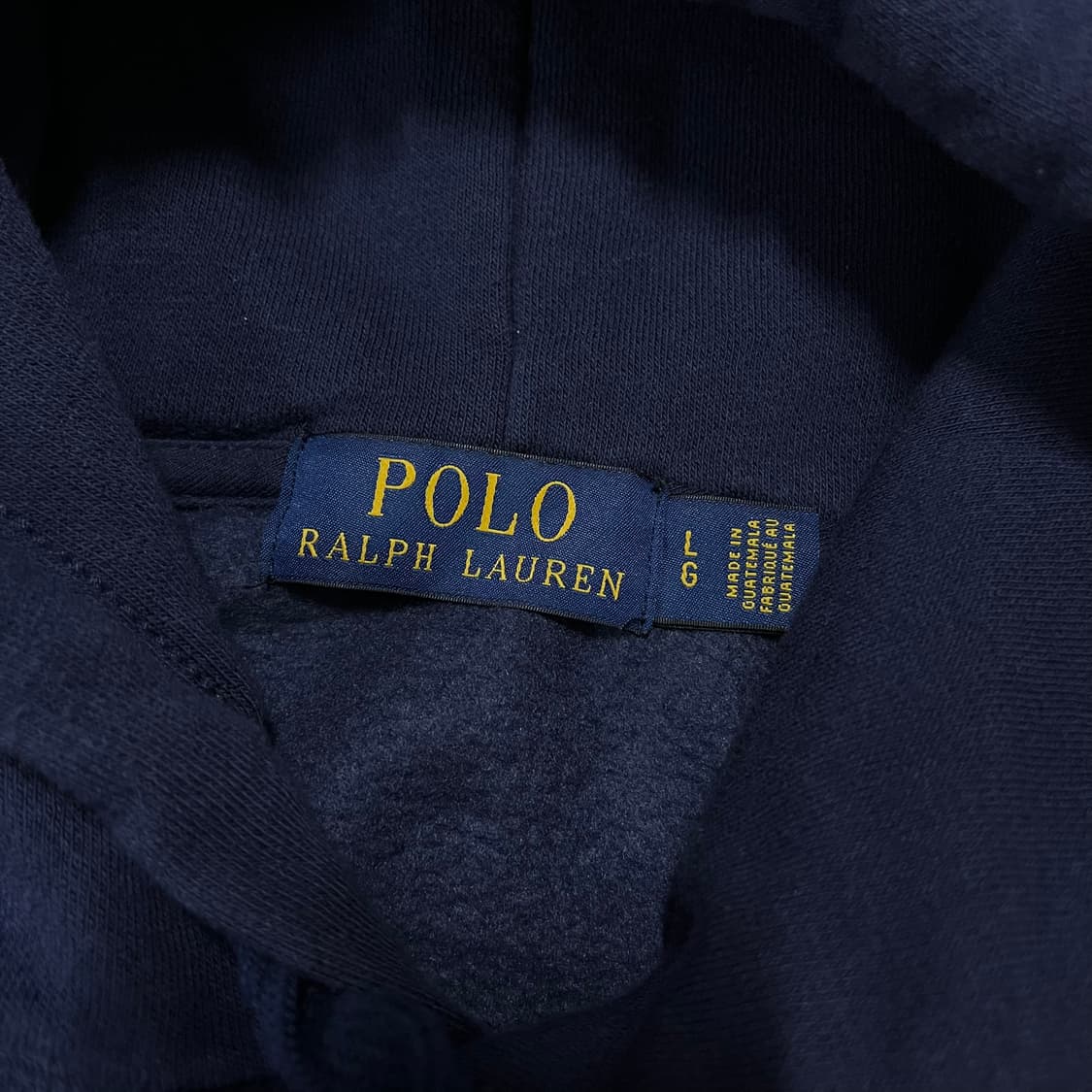 [정품] 폴로 네이비 / 레드포니 기모 후드티 [ L ] 상품이미지4