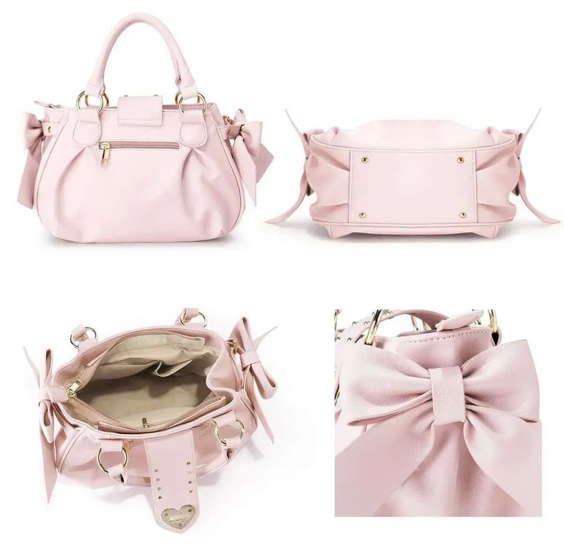 리본 딸기우유 핑크 토트백 히메갸루 라떼갸루  상품이미지2