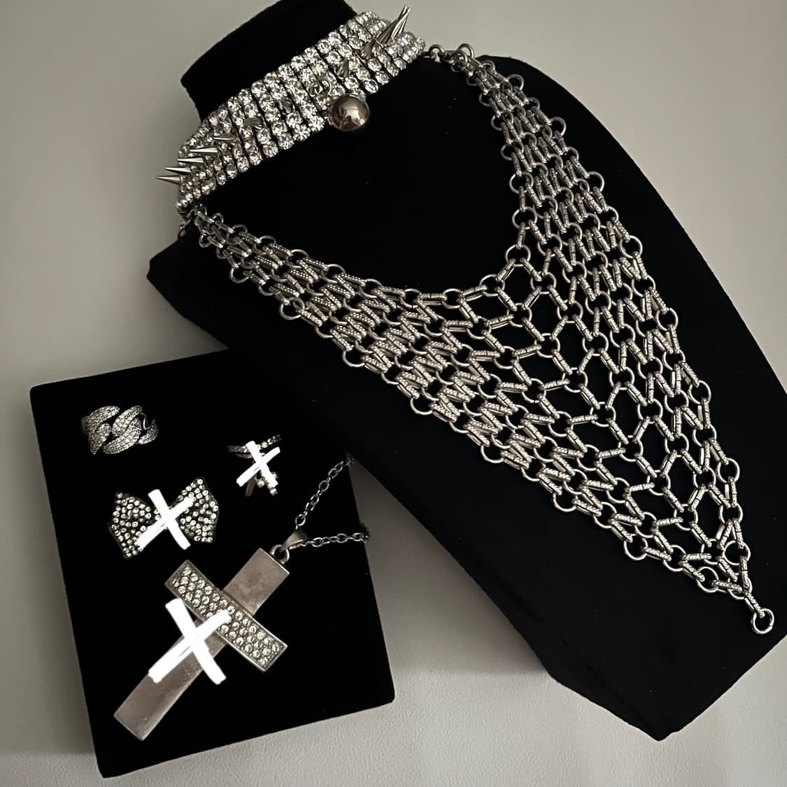 빈티지 악세서리 목걸이 팔찌 반지 갸루 펑크 체인 락시크 상품이미지4