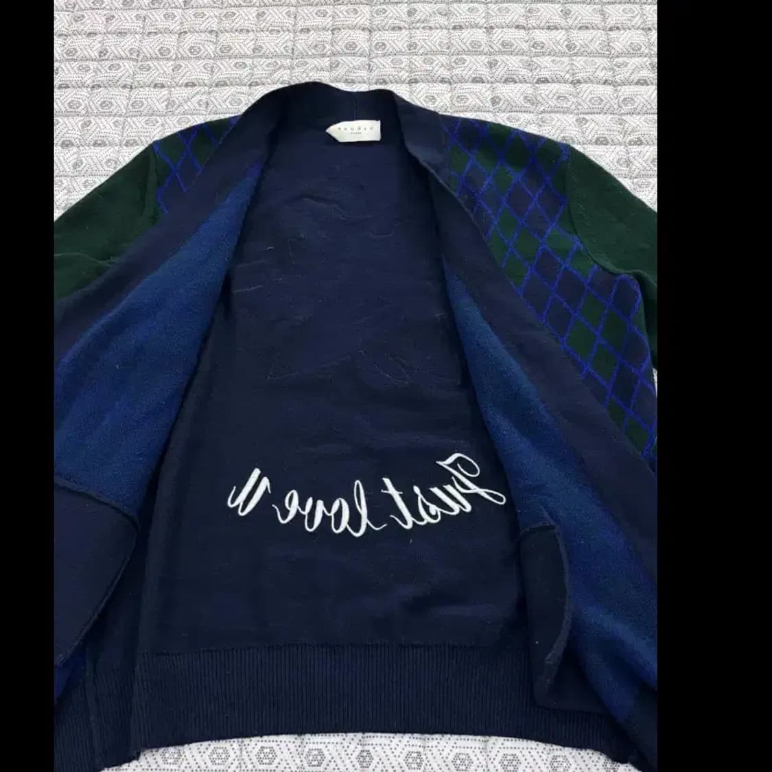 산드로 Sandro 아가일 가디건 ~FREE 상품이미지1