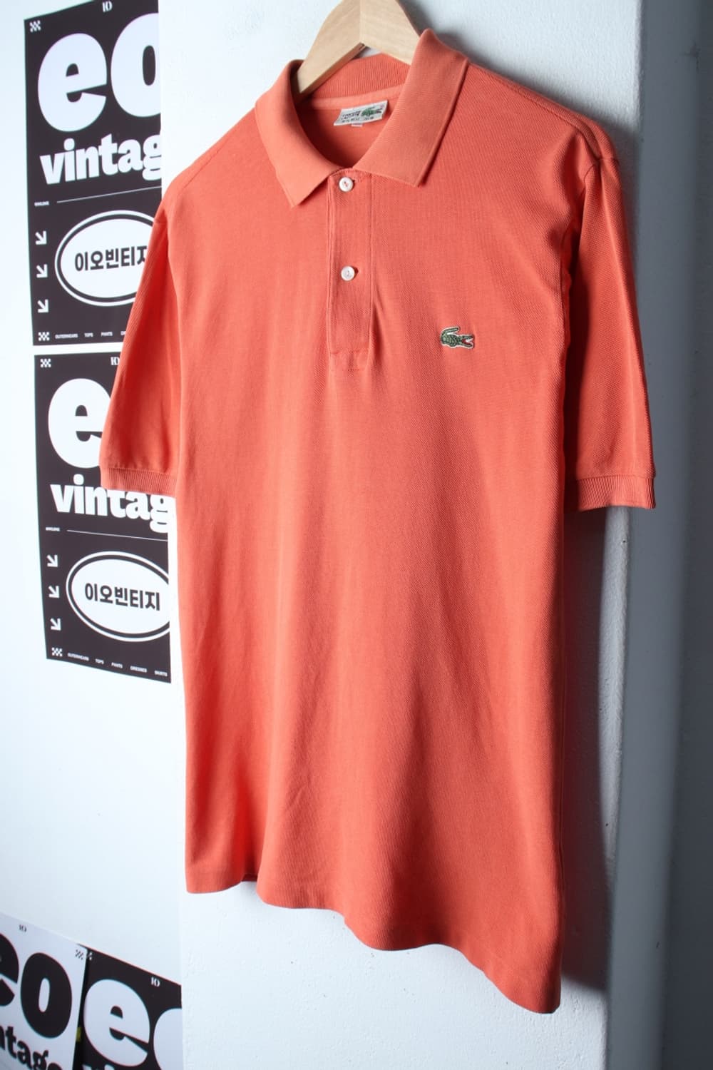 (L-XL) 라코스테 반팔 카라 티셔츠 90S년대 오렌지-H3H33902 상품이미지1