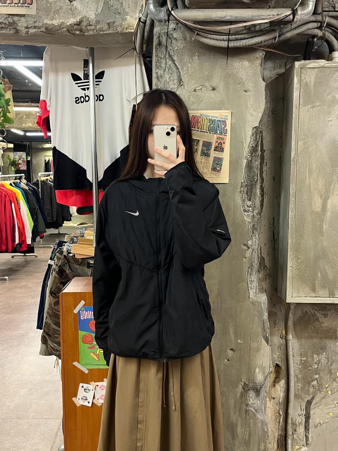 나이키 바람막이 블랙 XL #csz1451 상품이미지2