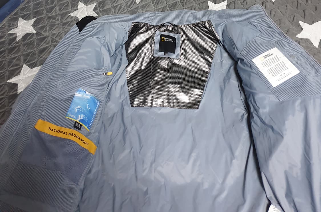 내셔널지오그래픽 덕다운 코듀로이 숏패딩 블루그레이 (XXL) 상품이미지4