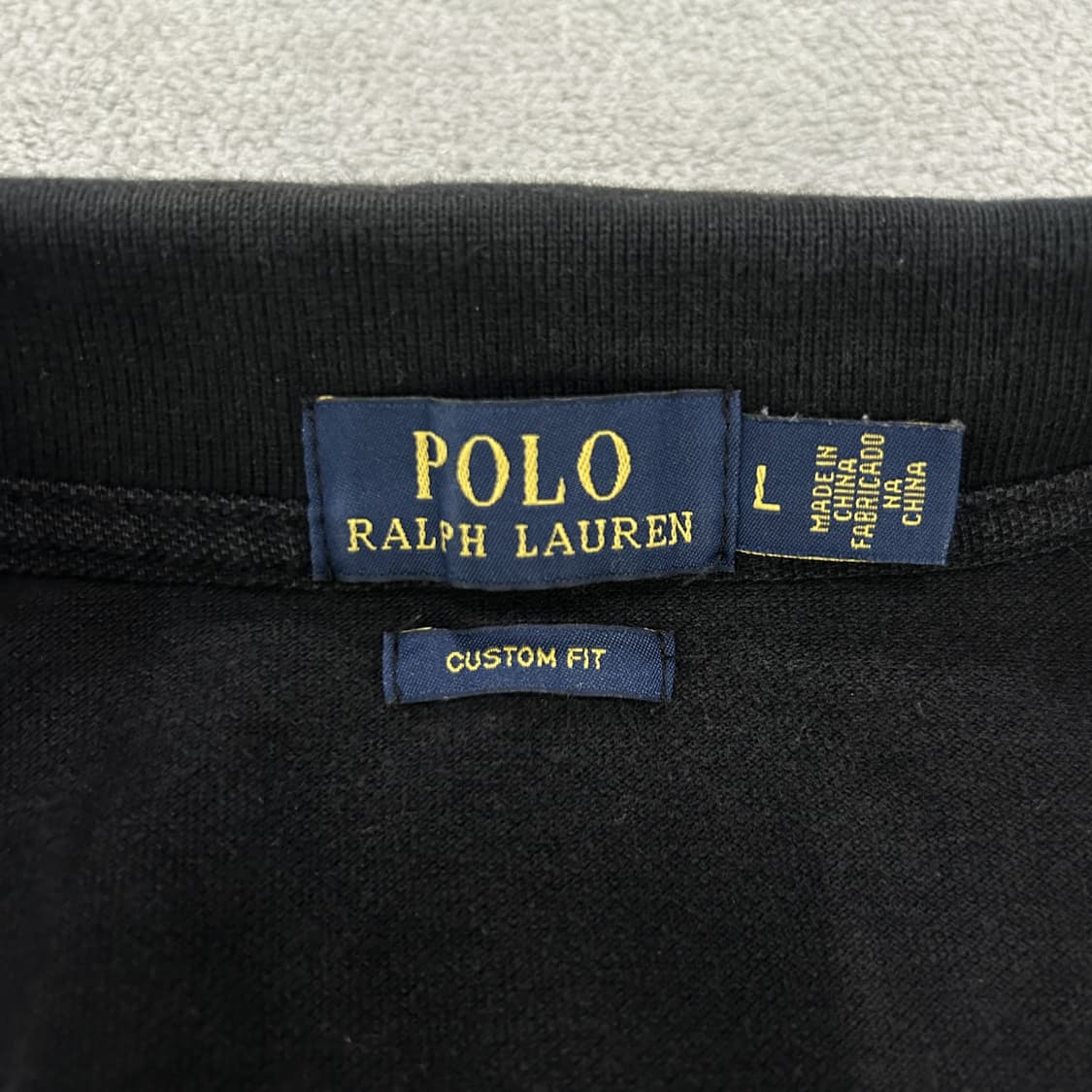 폴로 랄프로렌 블랙 긴팔 카라티 L 상품이미지2