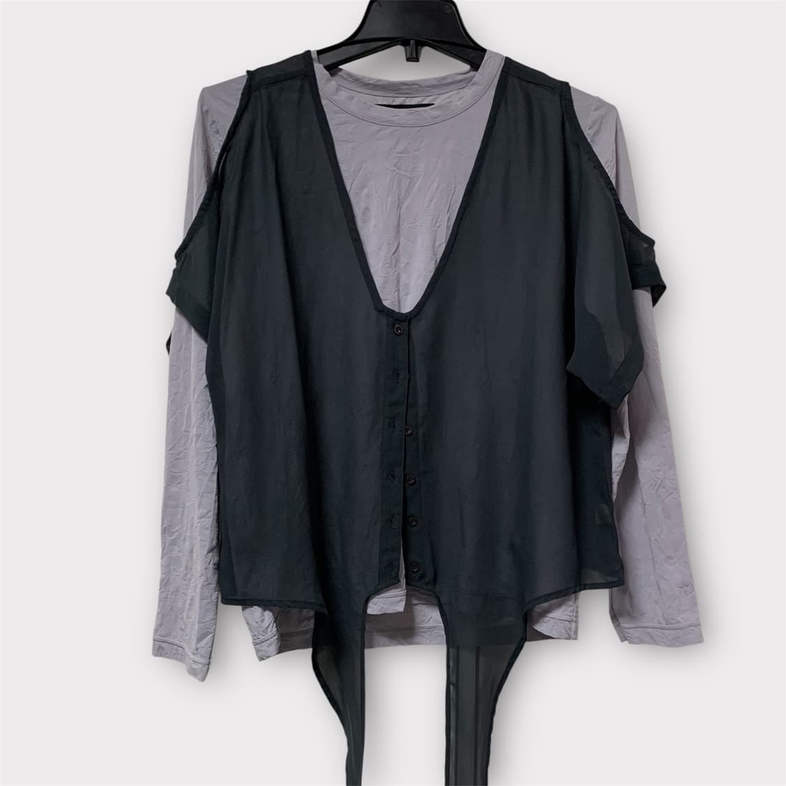 스투시 레이어드 쉬폰 블라우스 상품이미지4