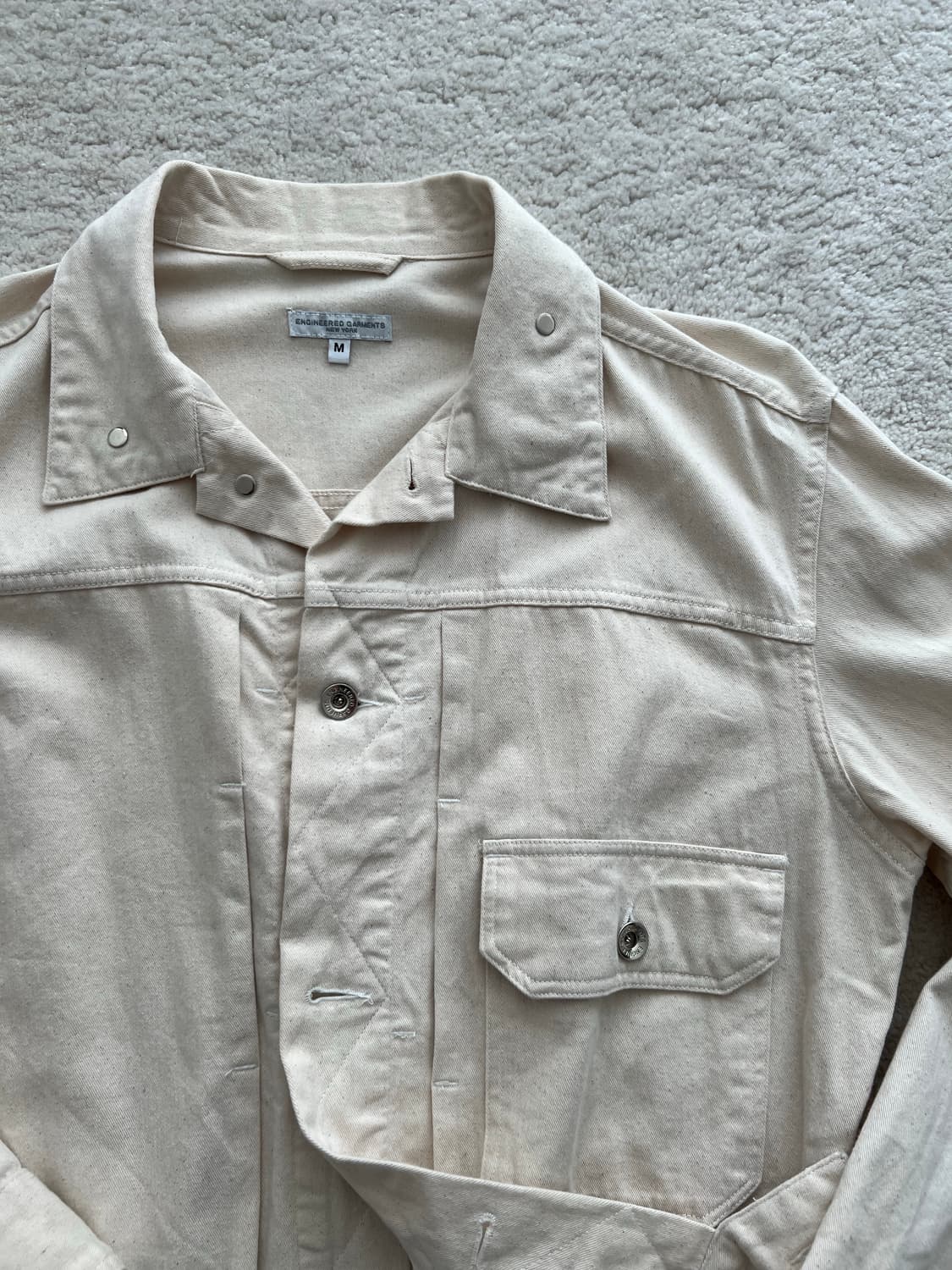 엔지니어드 가먼츠 에크루 신치백 데님 자켓 상품이미지2