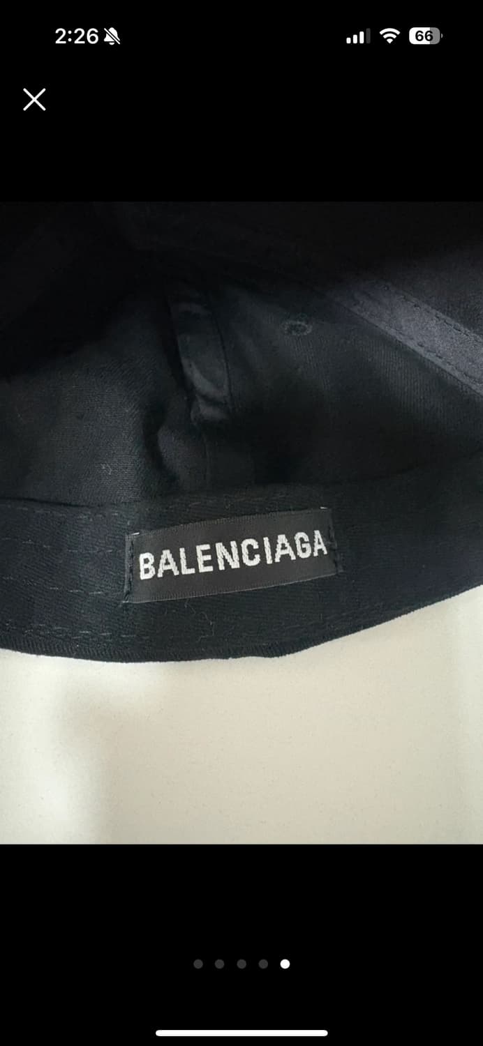 빈티지) 발렌시아가 WFP 블랙 볼캡 상품이미지5