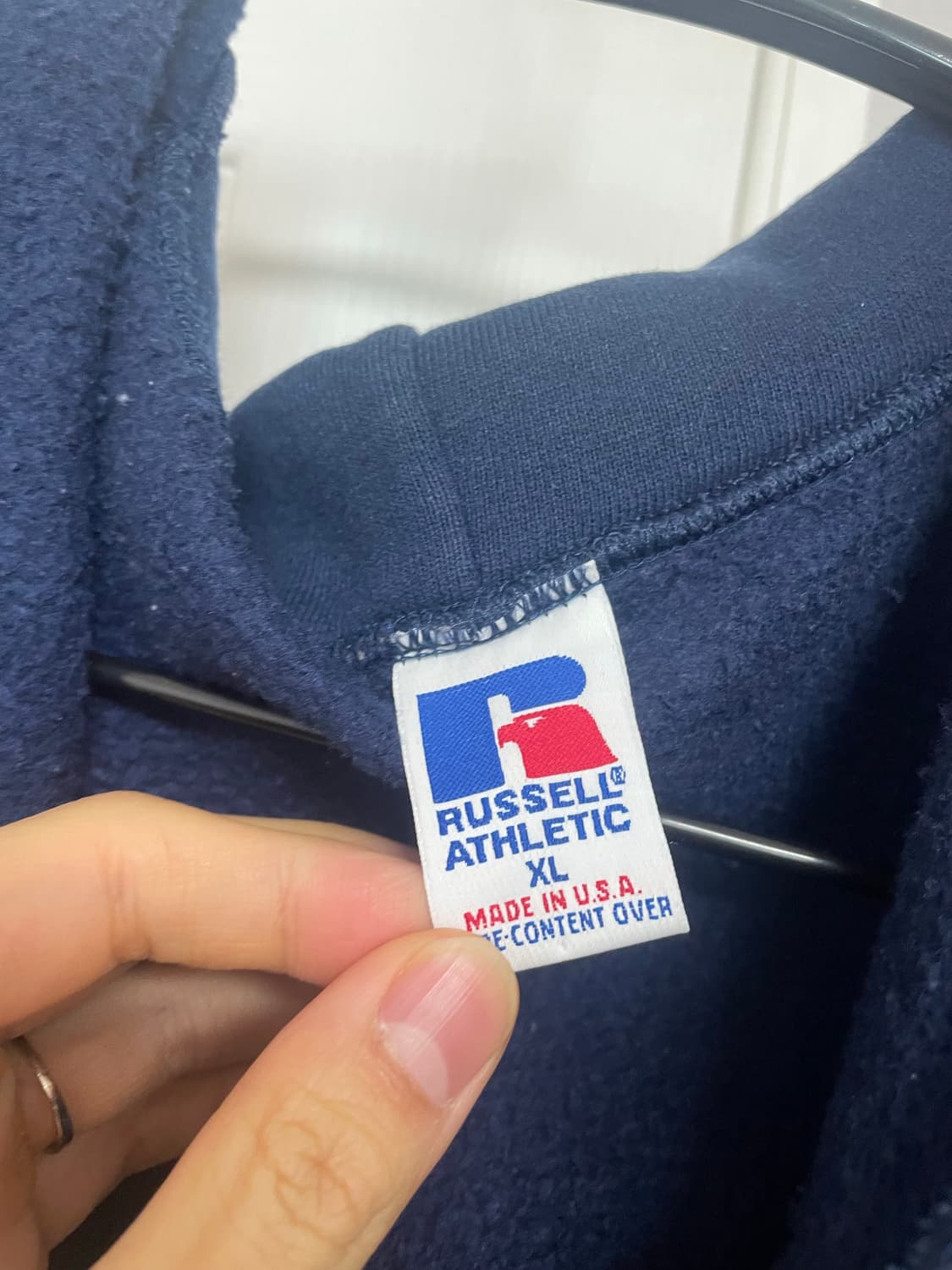 [XL] 러셀 후드집업 네이비 상품이미지3